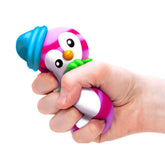 Nee Doh Polar Glow Penguin Crunchy Glow-In-The-Dark Fidget Toy (1pc) Color Ships Assorted Simple Nee Doh